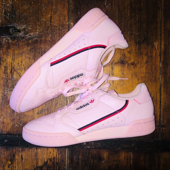 adidas continental 80 clear pink